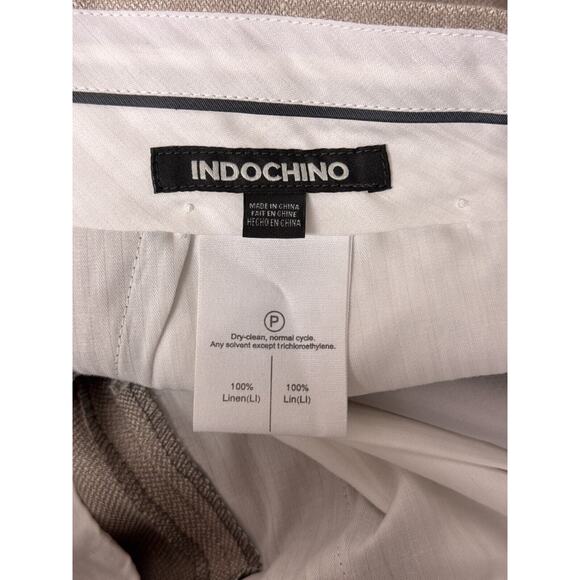 Indochino Pants 32 x 30 Mens Natural Linen Dress Trouser - Picture 6 of 7